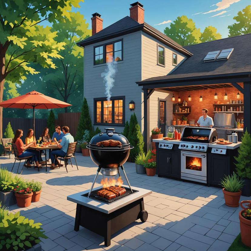 Mejore su barbacoa con el elemento calefactor para chimenea, ahumador y parrilla para barbacoa
