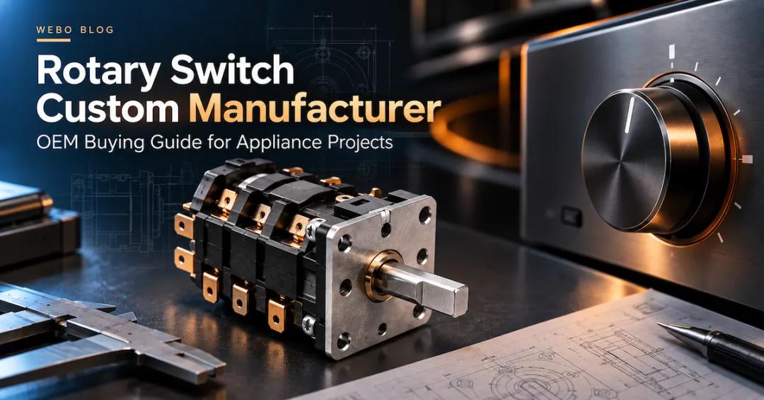 Fabricante de interruptores rotativos a medida para fabricantes de equipos originales de electrodomésticos: Cómo controlar las especificaciones, las muestras y el riesgo en la producción en masa.