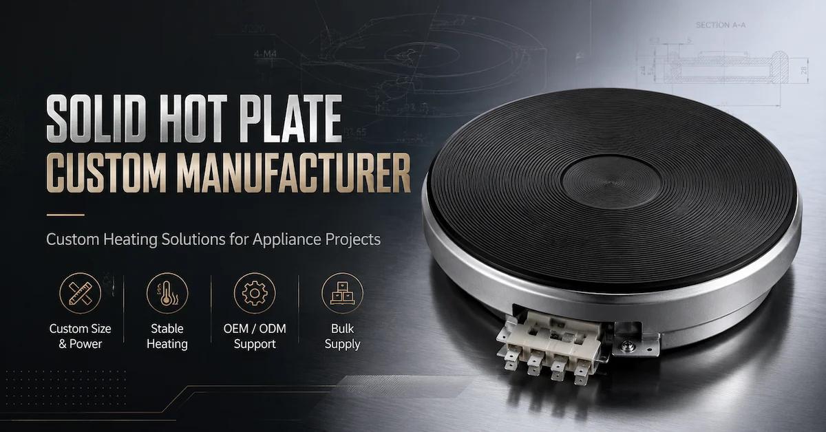 Solid Hot Plate Custom Manufacturer for OEM Electric Appliance Projects