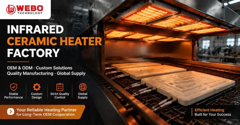 Infrared Ceramic Heater Factory for OEM Heating Components and Bulk Supply