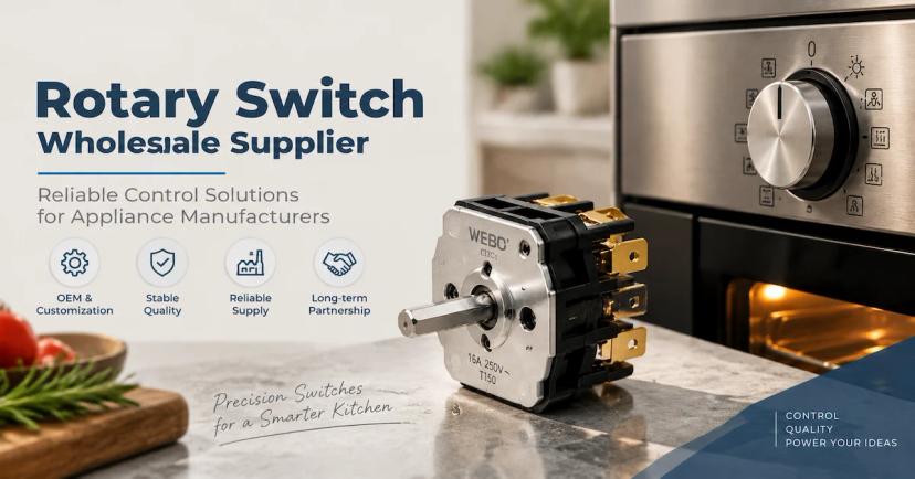 Rotary Switch Wholesale Supplier: How OEM Buyers Select Reliable Appliance Control Components