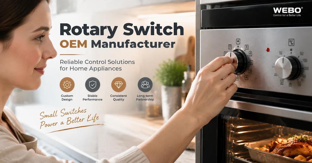 Rotary Switch OEM Manufacturer: How Appliance Brands Build Reliable Control Solutions