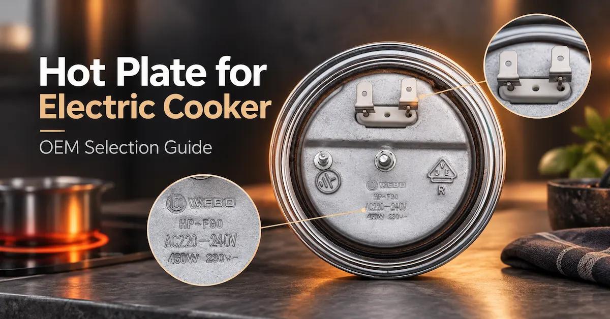 Hot Plate for Electric Cooker: How OEM Buyers Choose the Right Size, Power, Mounting, and Heating Performance